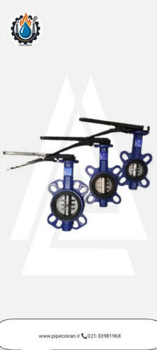 شیر پروانه ای ویفری چدنی با عملگر گیربکسی با برند فیتاب